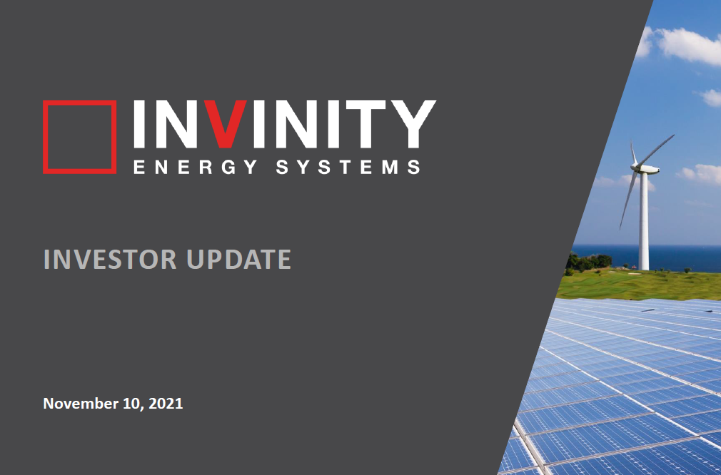 Invinity Presentation at Jefferies Renewable Energy Conference – May 2022