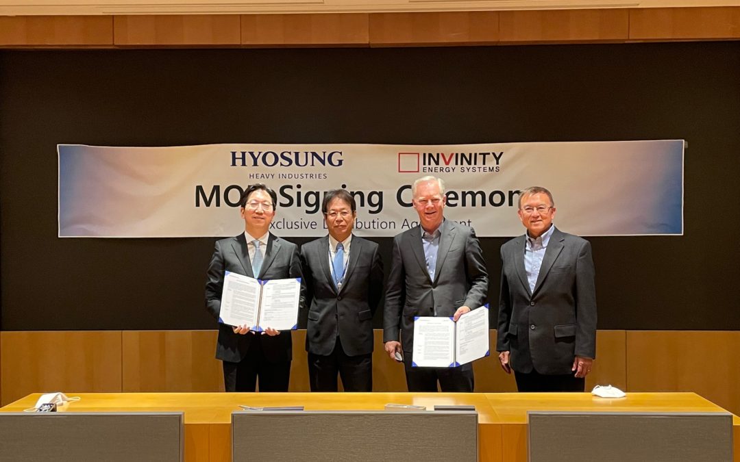 Hyosung Successfully Completes Product Testing & Initiates Korean Partnership with Invinity