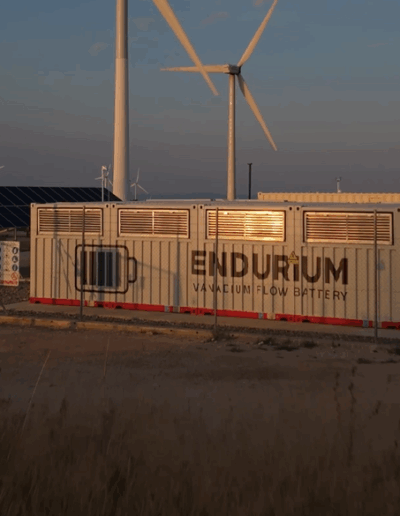 Invinity Endurium batteries at Gamesa Electrics V-iOn project.