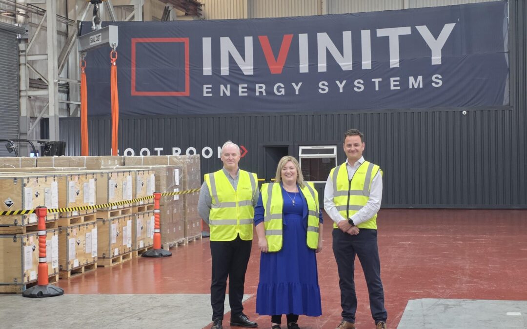 MP Pamela Nash Visits Invinity’s Motherwell Manufacturing Facility