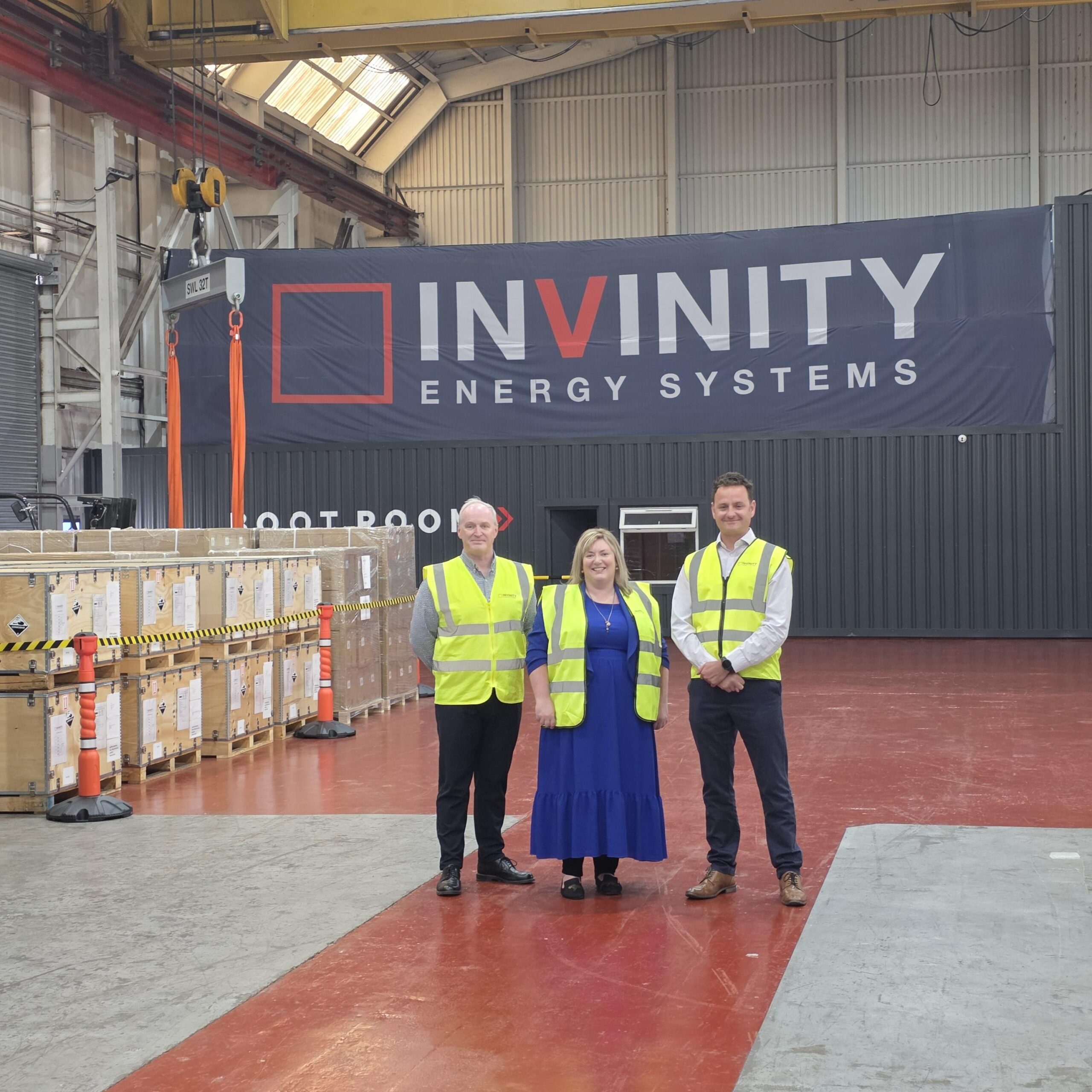 MP Pamela Nash visits Invinity Motherwell manufacturing facility.